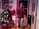 Drunk guy pole dancing fail.
